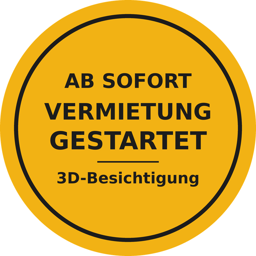 Ab sofort Vermietung gestartet – 3D-Besichtigung
